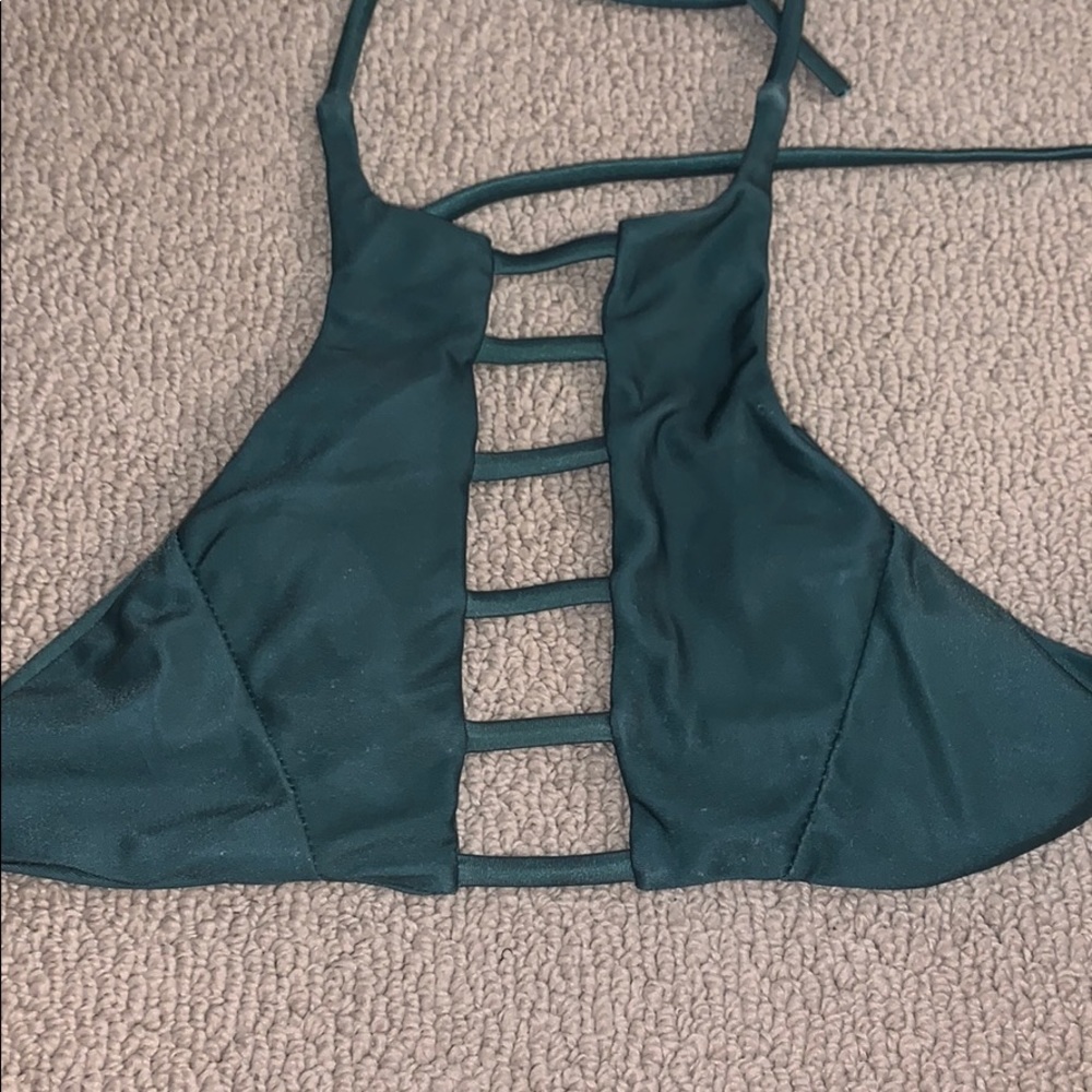 Green bikini top